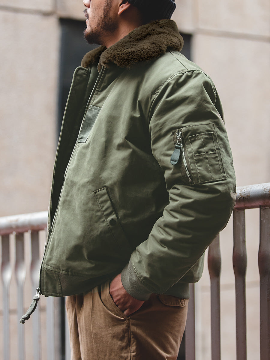 ☆ヴィンテージ 復刻 B-15コットンボンバージャケットフライトジャケット☆S~2XL