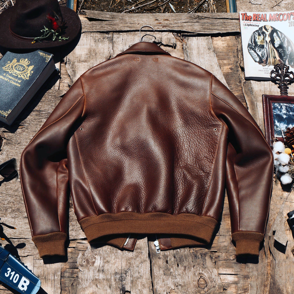 極厚1.6㎜ カウレザー A-2 フライトジャケット S~4XL