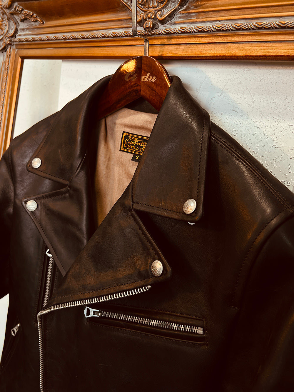 ヴィンテージ50s復刻 カウレザー ダブルライダースジャケットS~3XL