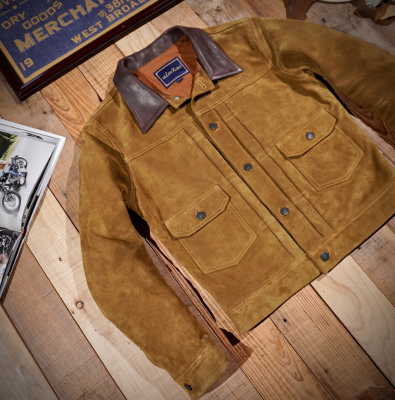 ★2nd型 507復刻モデル italy スウェードジャケット★ S~3XL