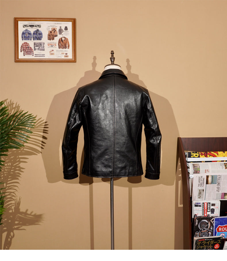 ホースハイドレザー カーコート S~4XL