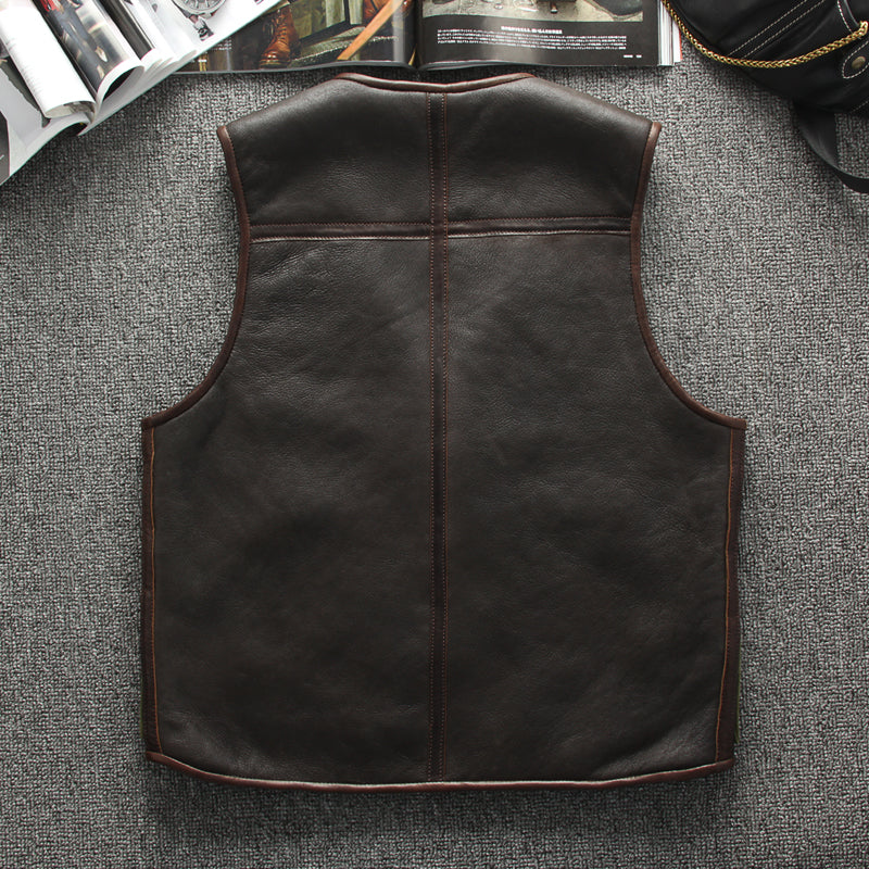 シープレザームートン C-3 フライトレザーベスト M~4XL