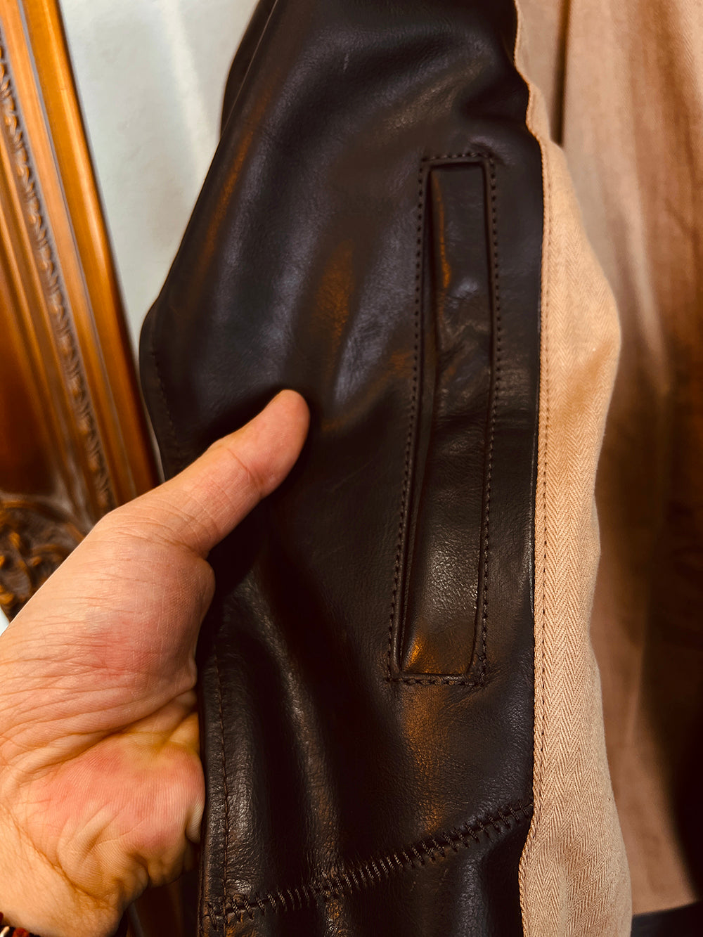 ヴィンテージ50s復刻 カウレザー ダブルライダースジャケットS~3XL