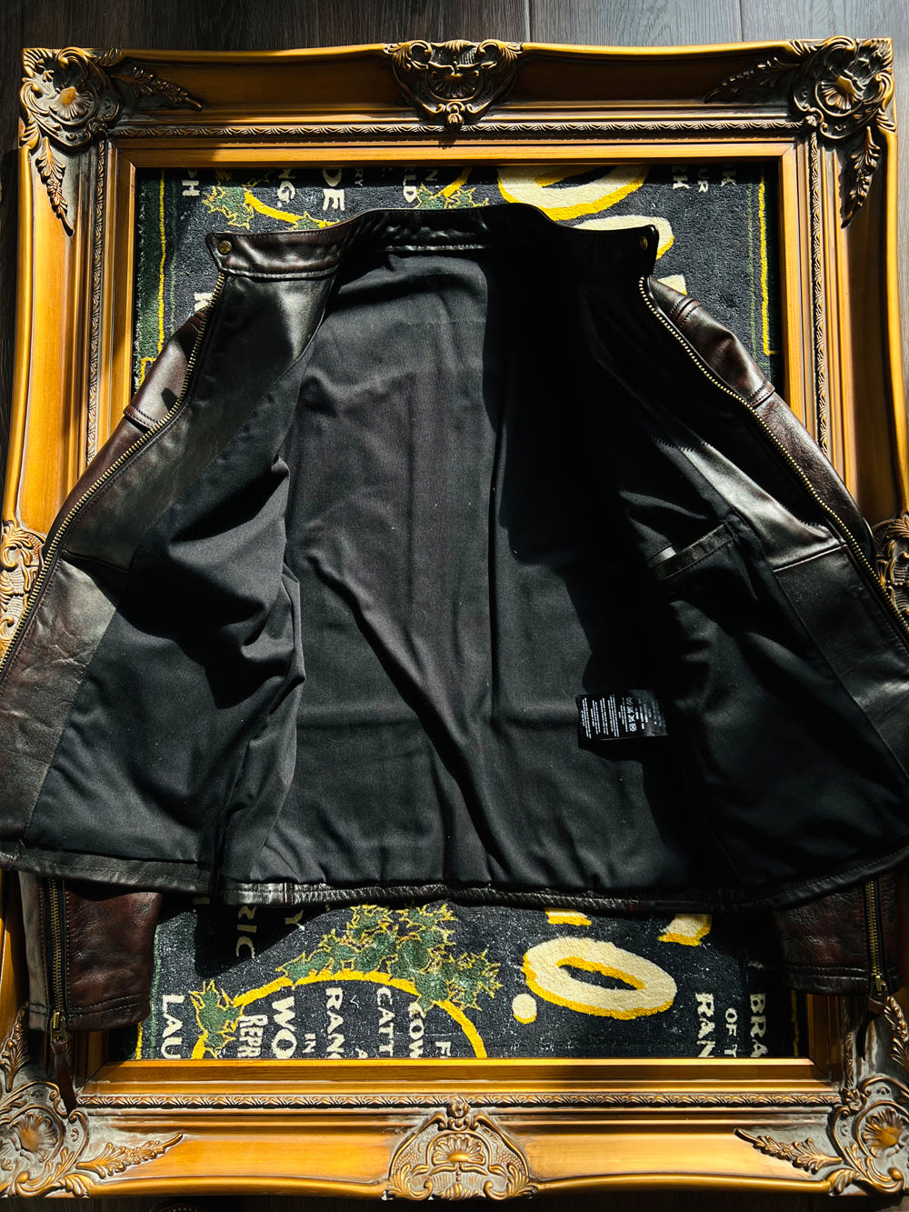 茶芯 ホースハイドレザー シングルライダース ジャケット S~4XL