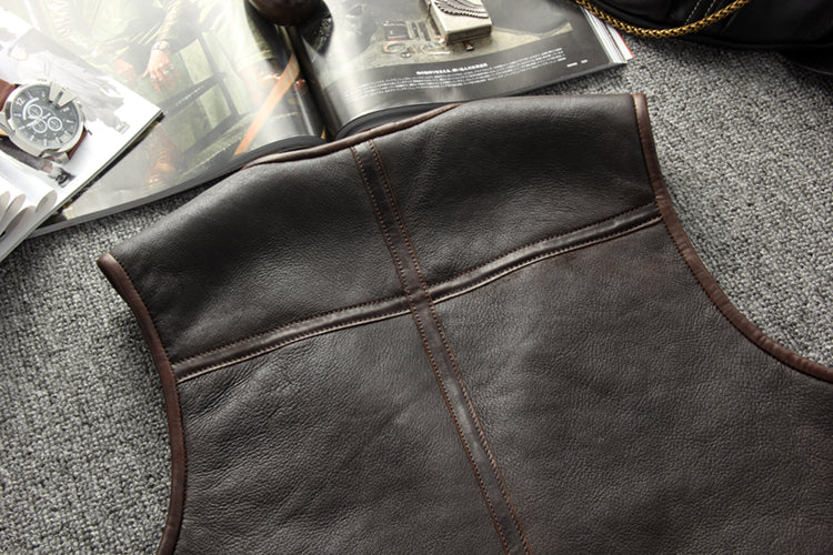 シープレザームートン C-3 フライトレザーベスト M~4XL
