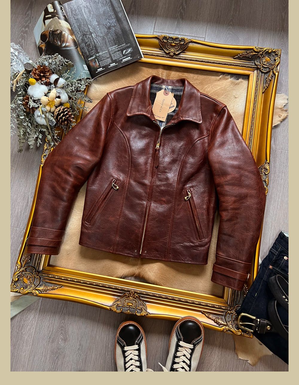 1940's VINTAGE復刻デザイン シングルライダースジャケット