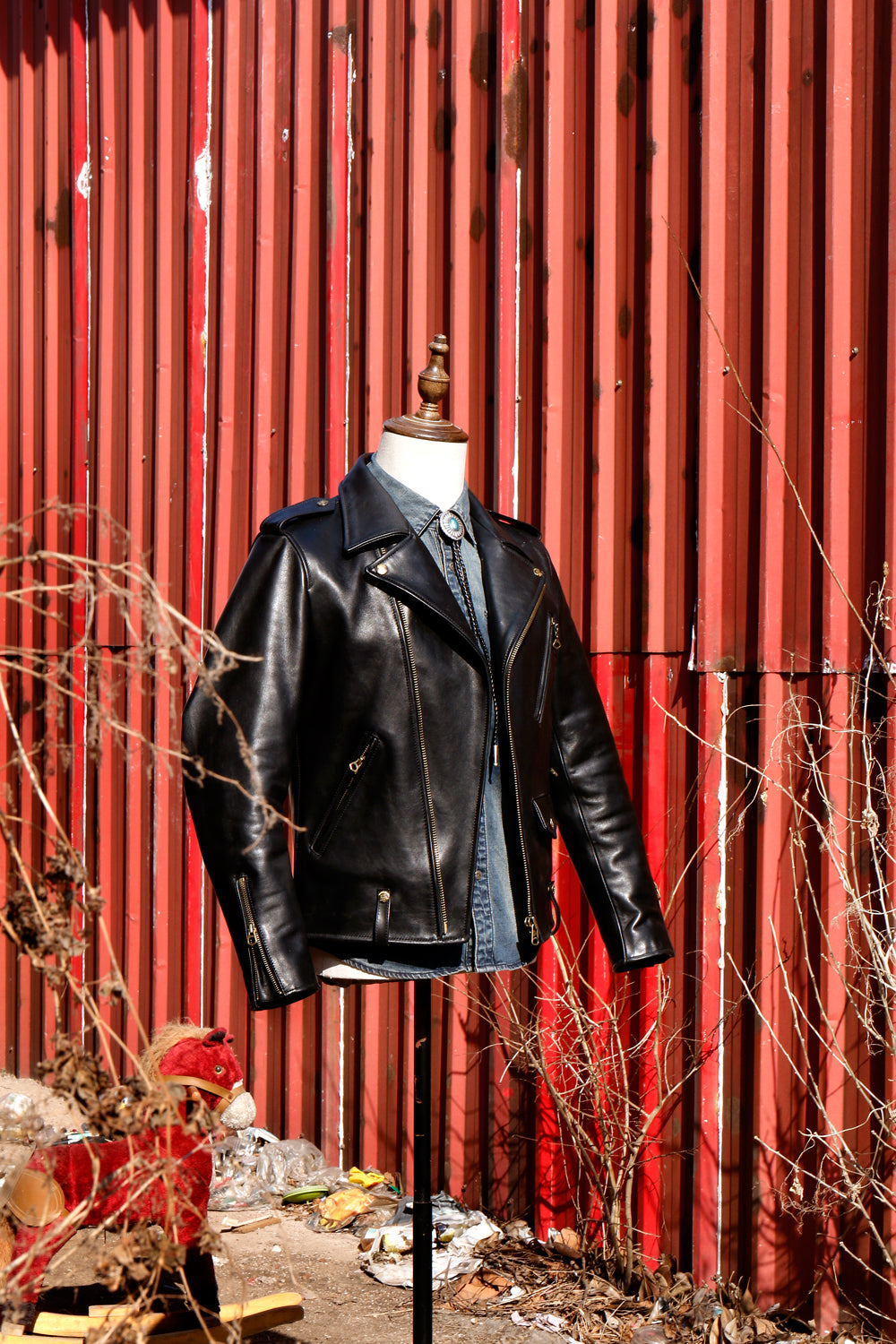 ヴィンテージ50s復刻 カウレザー ダブルライダースジャケットS~3XL