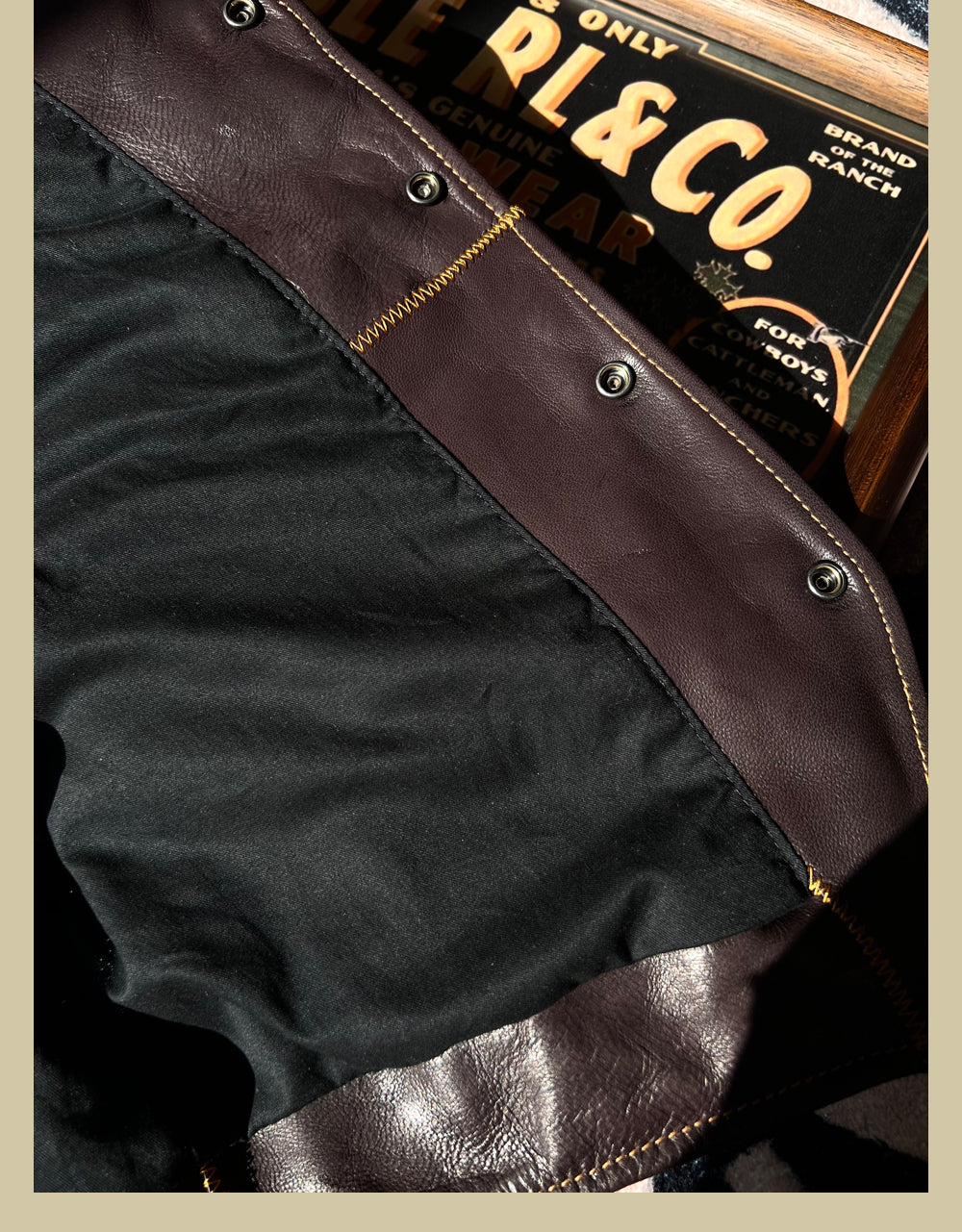ゴートスキン レザーウエスタン ベスト S~4XL