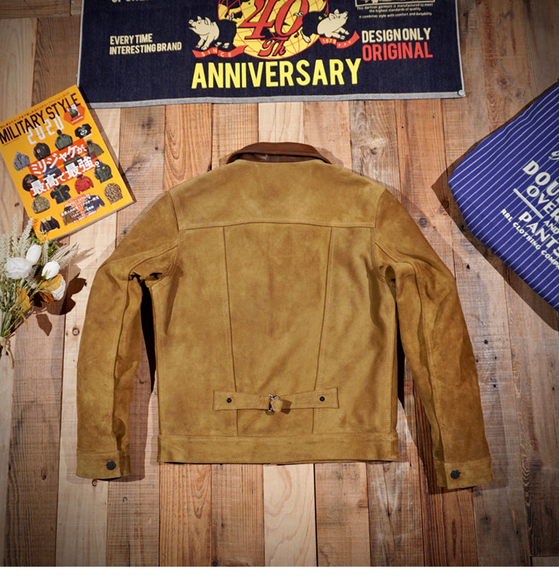 ★2nd型 507復刻モデル italy スウェードジャケット★ S~3XL