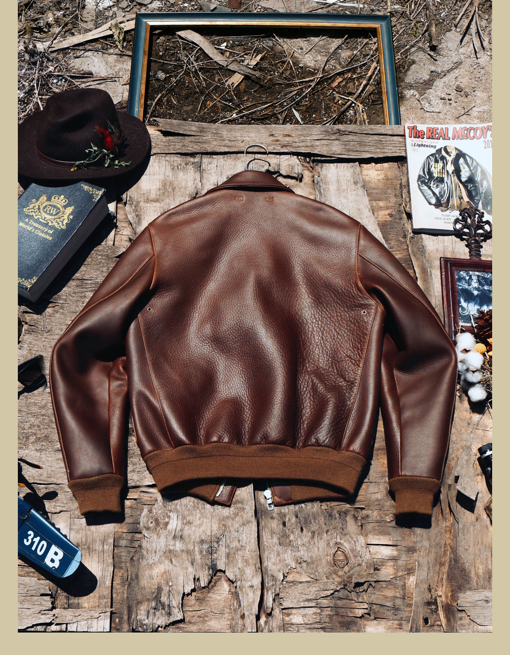 極厚1.6㎜ カウレザー A-2 フライトジャケット S~4XL