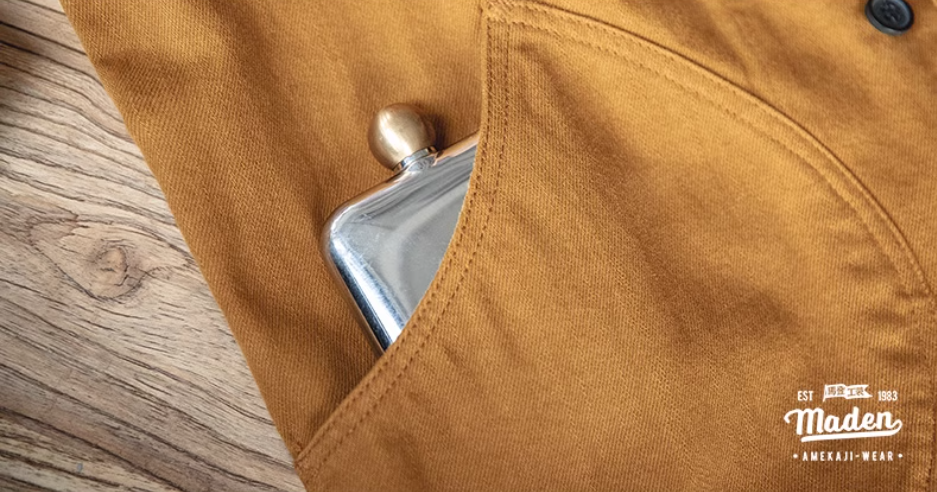 ▲雰囲気のあるコットンツイル マルチポケット ツールジャケット▼S~2XL