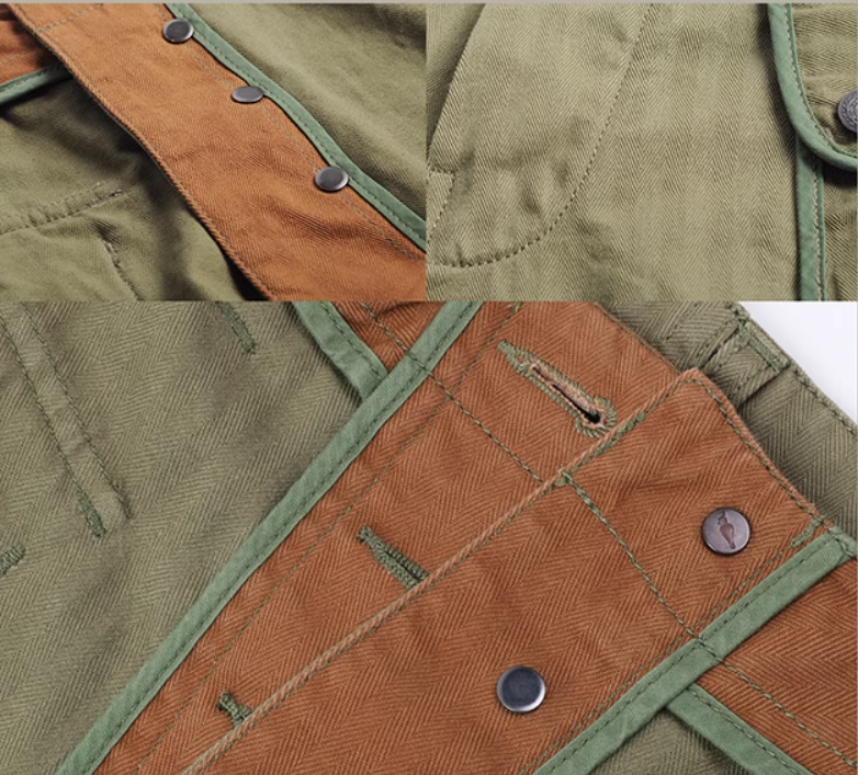 ◇ヴィンテージUSMC HBT P44タイプ コットンヘリンボーンミリタリーパンツ◇サイズ28~40