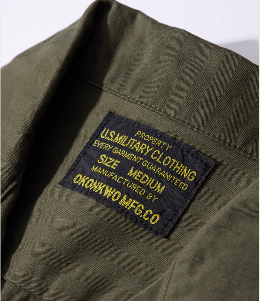 3色展開★ヴィンテージ復刻 M-43 HBT ヘリンボーンツイル ジャケット★S~2XL