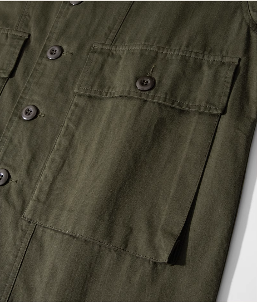 3色展開★ヴィンテージ復刻 M-43 HBT ヘリンボーンツイル ジャケット★S~2XL