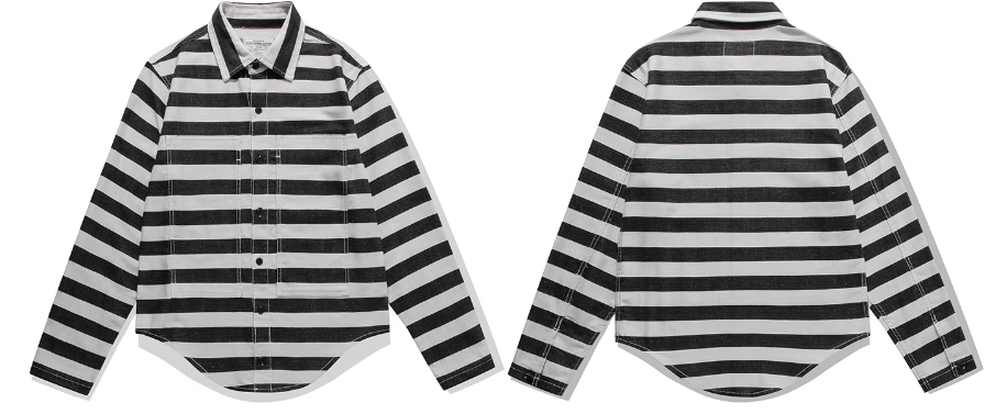 ★ヴィンテージ 復刻 コットン プリズナーシャツ★S~2XL