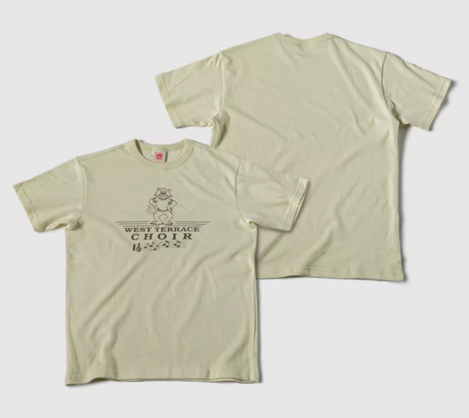2色展開◆色味、プリントの雰囲気もGOOD◆ヴィンテージ復刻 WEST TERRACE CHOIR キャットプリント Tシャツ◆S~2XL