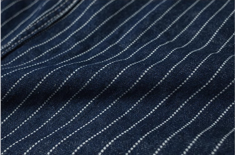 △WABASH(鉄道員)ストライプデニム カバーオール▽S~2XL