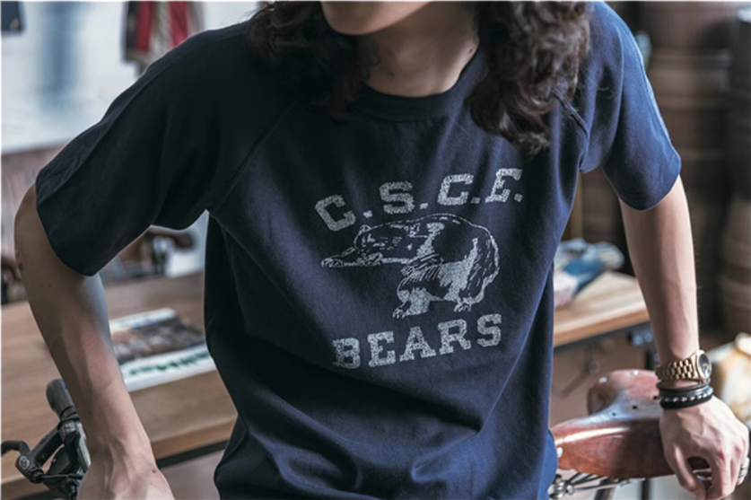 2色展開◆色味、プリントの雰囲気もGOOD◆ヴィンテージ復刻 C.S.C.E BEARS ラグランTシャツ◆S~2XL