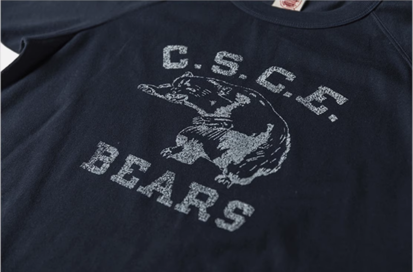 2色展開◆色味、プリントの雰囲気もGOOD◆ヴィンテージ復刻 C.S.C.E BEARS ラグランTシャツ◆S~2XL