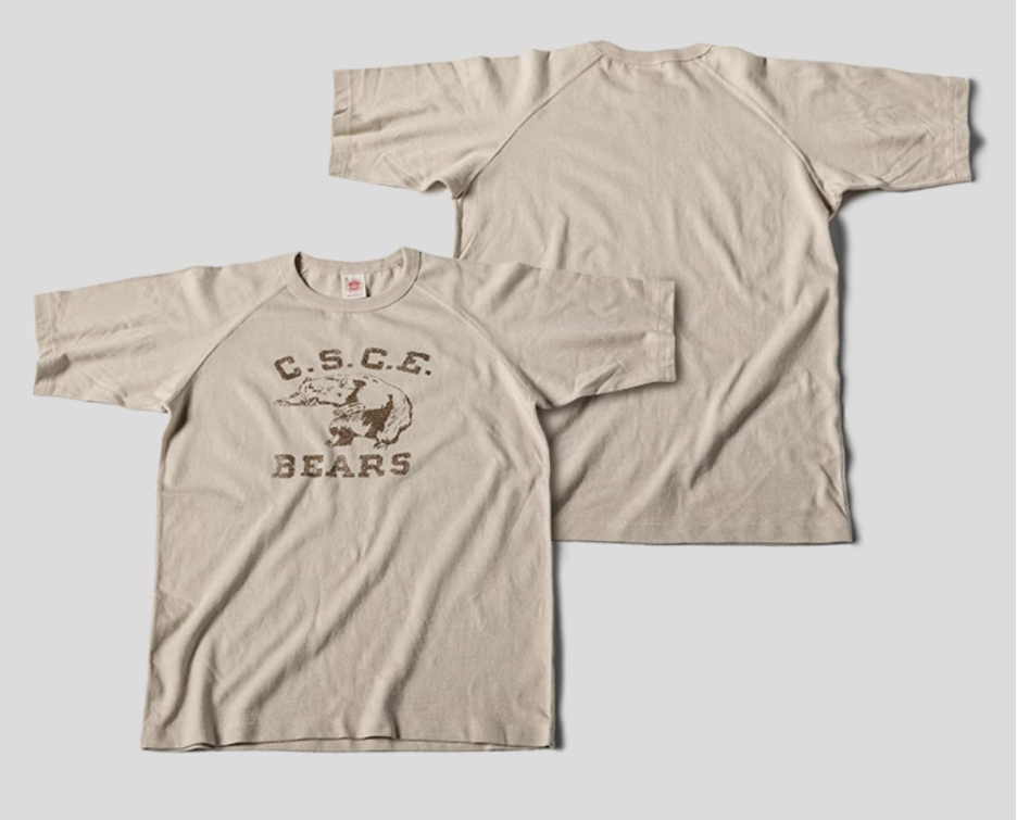 2色展開◆色味、プリントの雰囲気もGOOD◆ヴィンテージ復刻 C.S.C.E BEARS ラグランTシャツ◆S~2XL