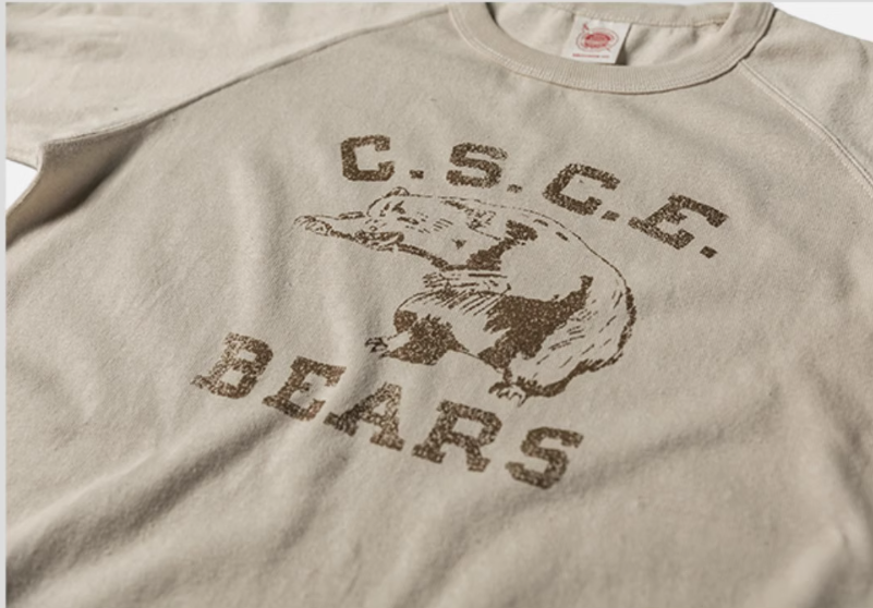2色展開◆色味、プリントの雰囲気もGOOD◆ヴィンテージ復刻 C.S.C.E BEARS ラグランTシャツ◆S~2XL