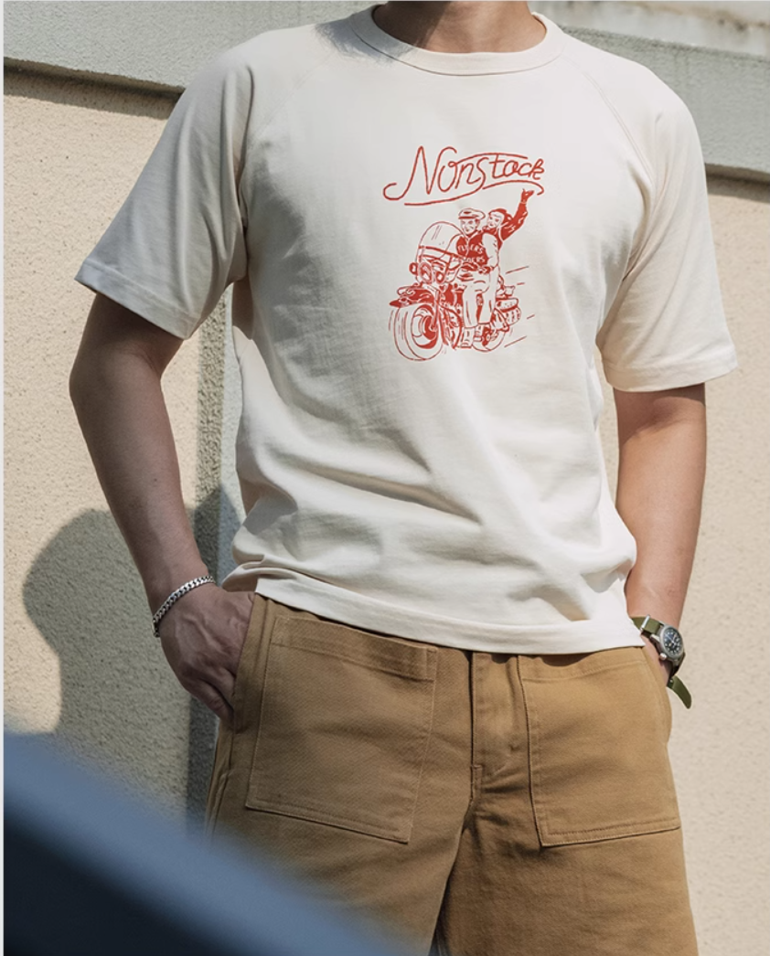 2色展開◆色味、プリントの雰囲気もGOOD◆ヴィンテージ復刻 DAYTONA MOTORCYCLETシャツ◆S~2XL
