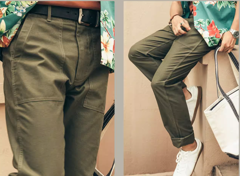 2色展開◇ヴィンテージ復刻US ARMY ベイカーパンツ OG107 テーパード◇サイズ28~40