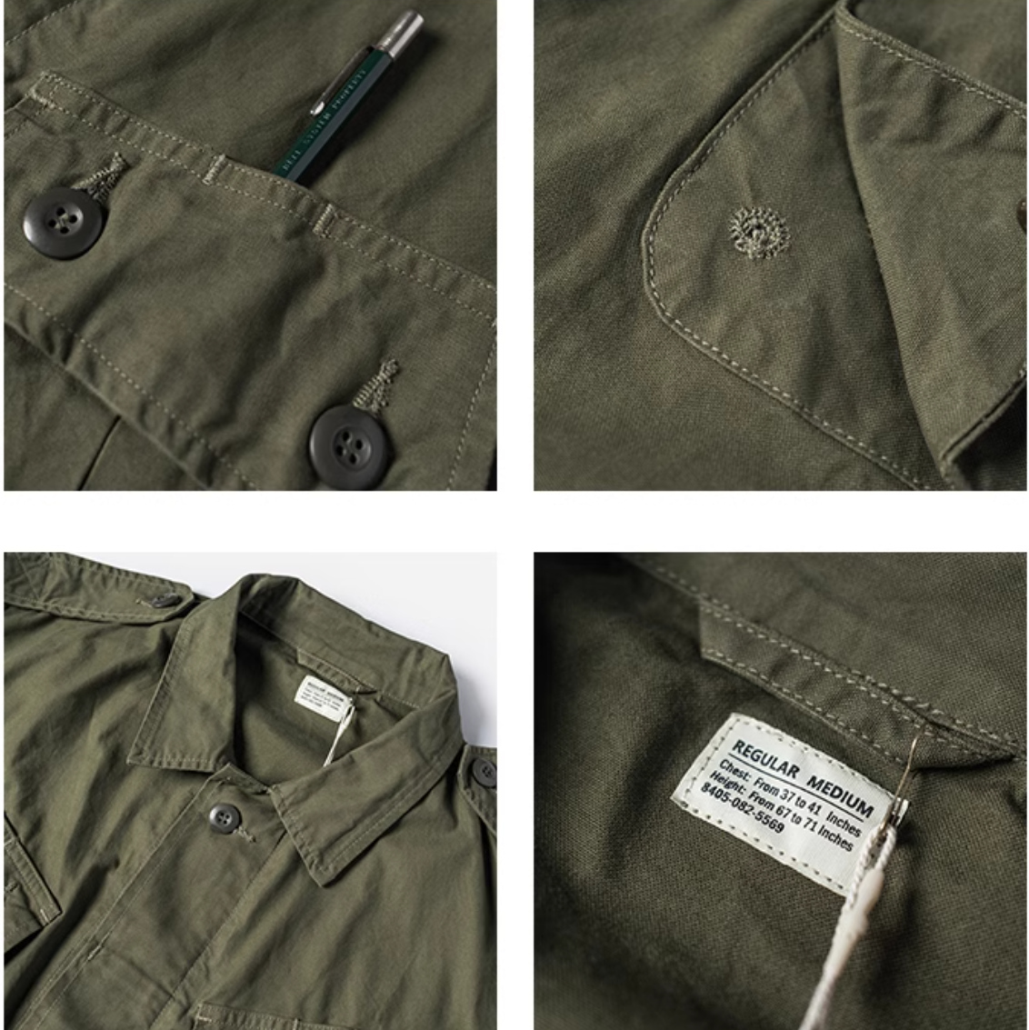 ヴィンテージ モディファイ 7.5OZ コットン TCU 1stモデル ミリタリージャングルファティーグ ジャケット◇S~2XL