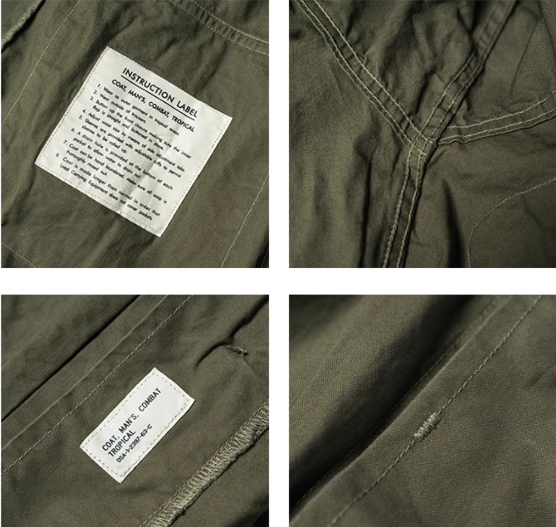ヴィンテージ モディファイ 7.5OZ コットン TCU 1stモデル ミリタリージャングルファティーグ ジャケット◇S~2XL