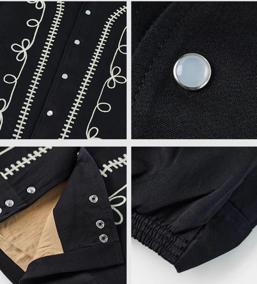 刺繍装飾◇ヴィンテージ50s復刻 コットン×レーヨン ウエスタンシャツ◇裏地付き