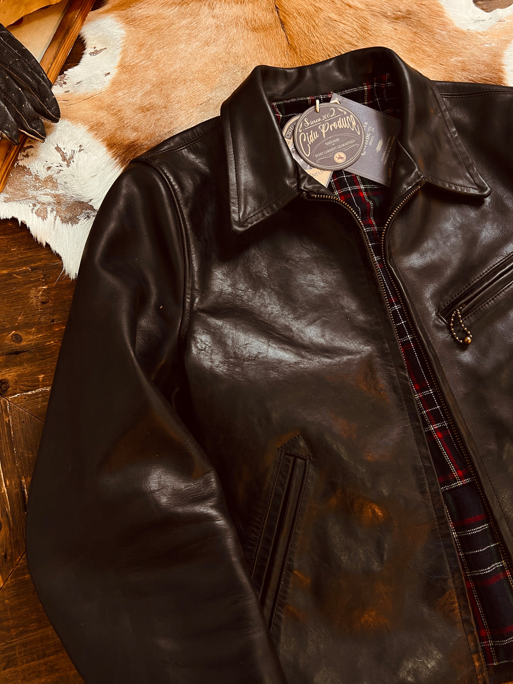 1930’s復刻型 オイルカウレザー シングルライダース ジャケット S~3XL