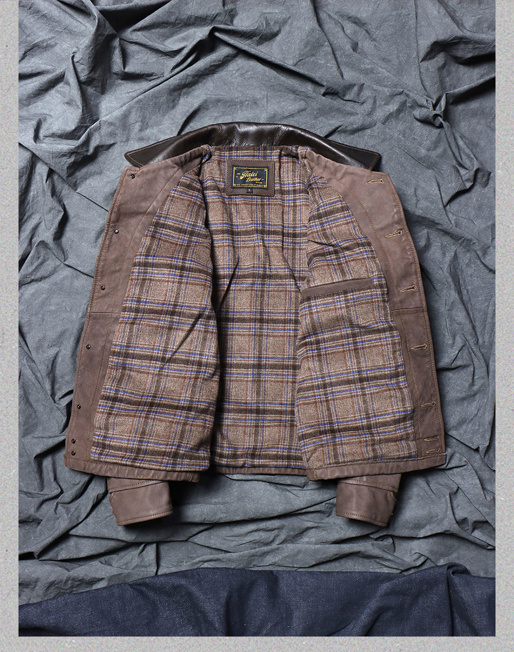 ☆コンチョボタン付き ゴートレザージャケット☆S~4XL