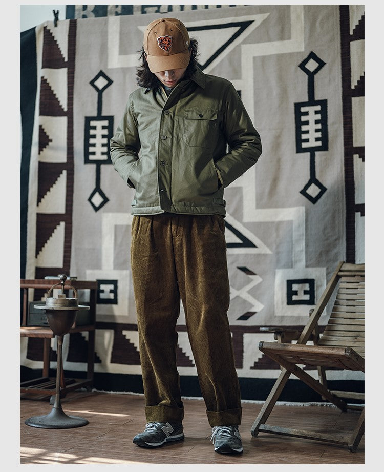 ★ヴィンテージ復刻デザイン U.S.N. A-2 DECK JACKET★S~2XL