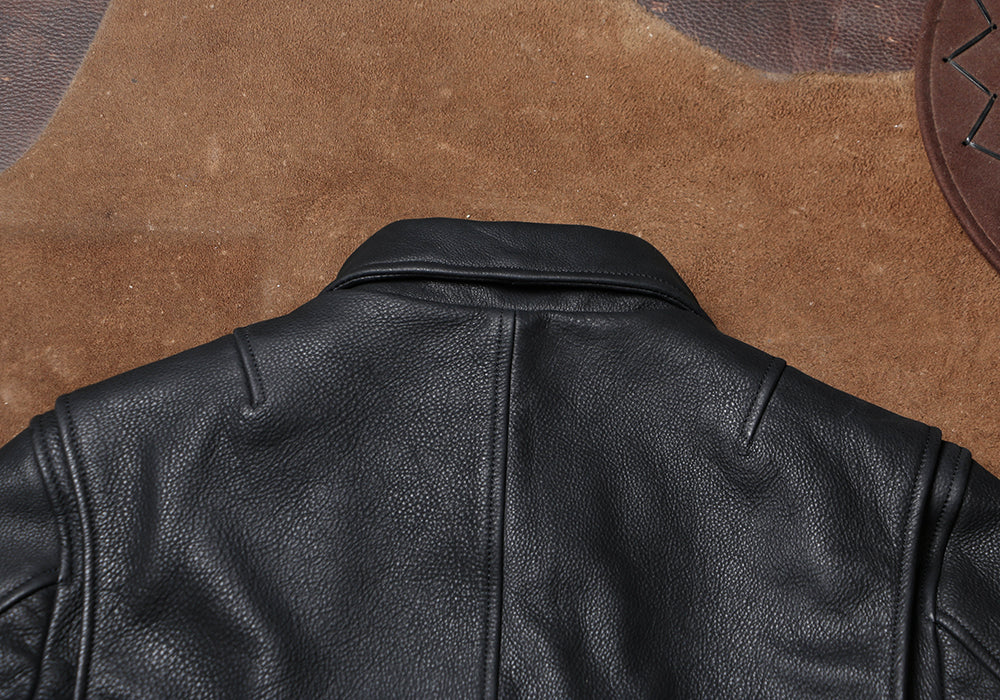 1930’s ヴィンテージ復刻型 カウレザー シングルライダース ジャケット M~5XL