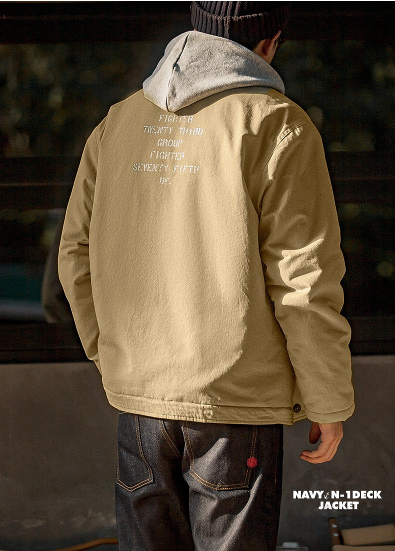 ☆ヴィンテージ 復刻 N-1 総ボア デッキジャケット☆S~2XL
