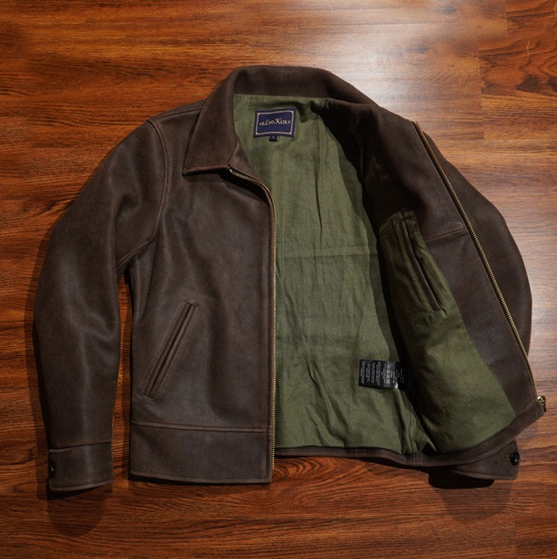 1940's VINTAGE復刻 日本産ゴートレザー使用 スポーツジャケット S~3XL
