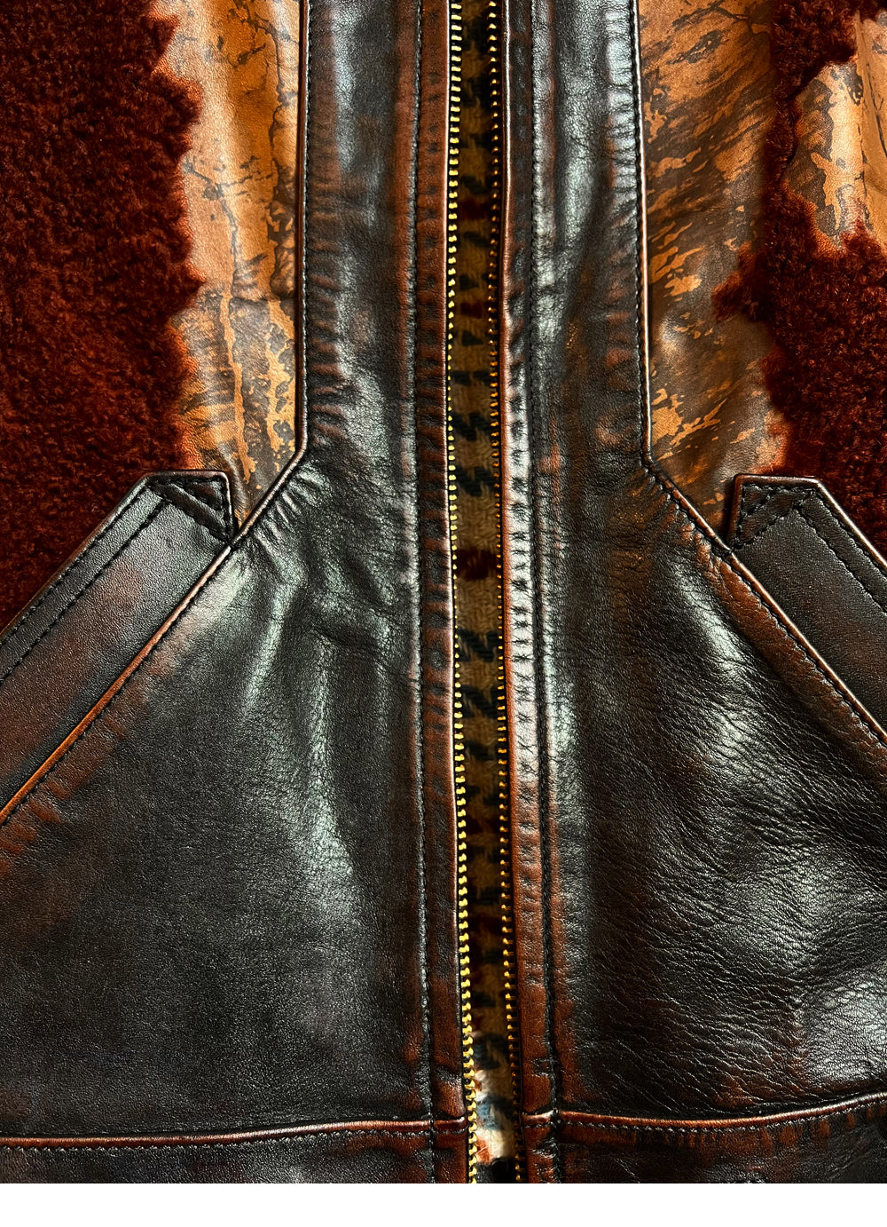 1930's ヴィンテージ復刻 茶芯ホースハイド使用 GRIZZLY JACKET ハラコ 熊ジャン