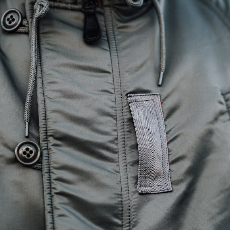 たっぷりファーに中綿で防寒性抜群★ヴィンテージ復刻 N-3Bフライトジャケット★M~3XL khaki gray