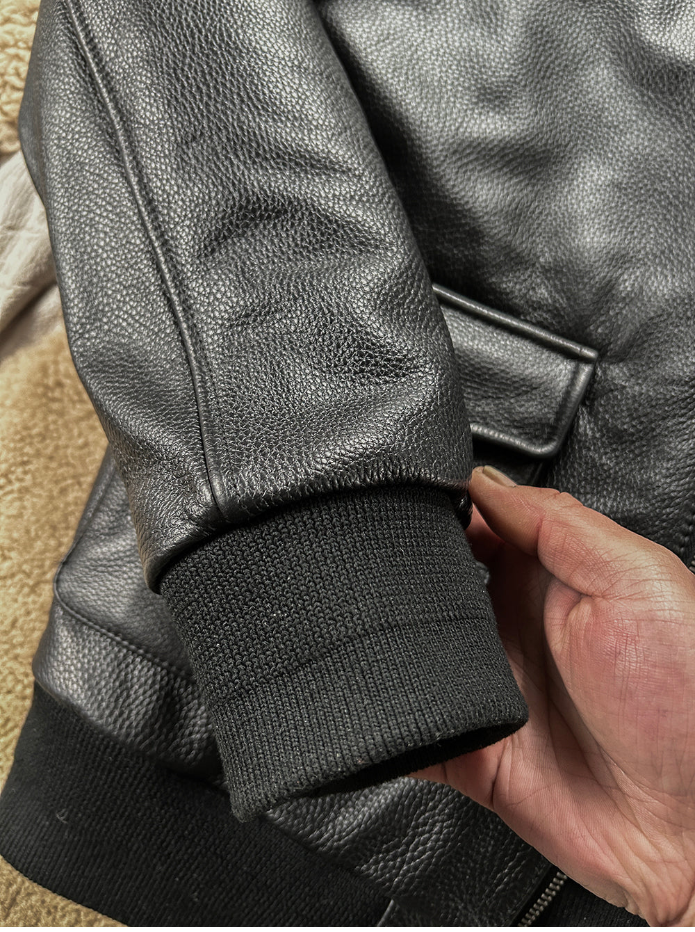 △ヴィンテージ復刻 イタリア産カウレザー使用 A-2ジャケット▽ XL~5XL