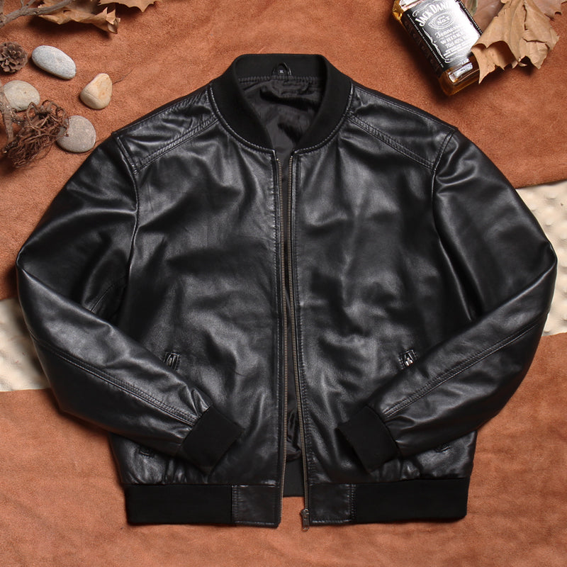 昨シーズン物売り切りセール★シープレザー ブルゾン★S~6XL