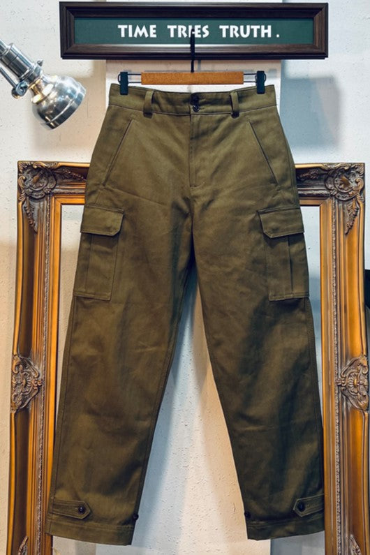 フランス軍M-47前期 復刻 HBTコットンヘリンボーンツイード パンツ/S~3XL