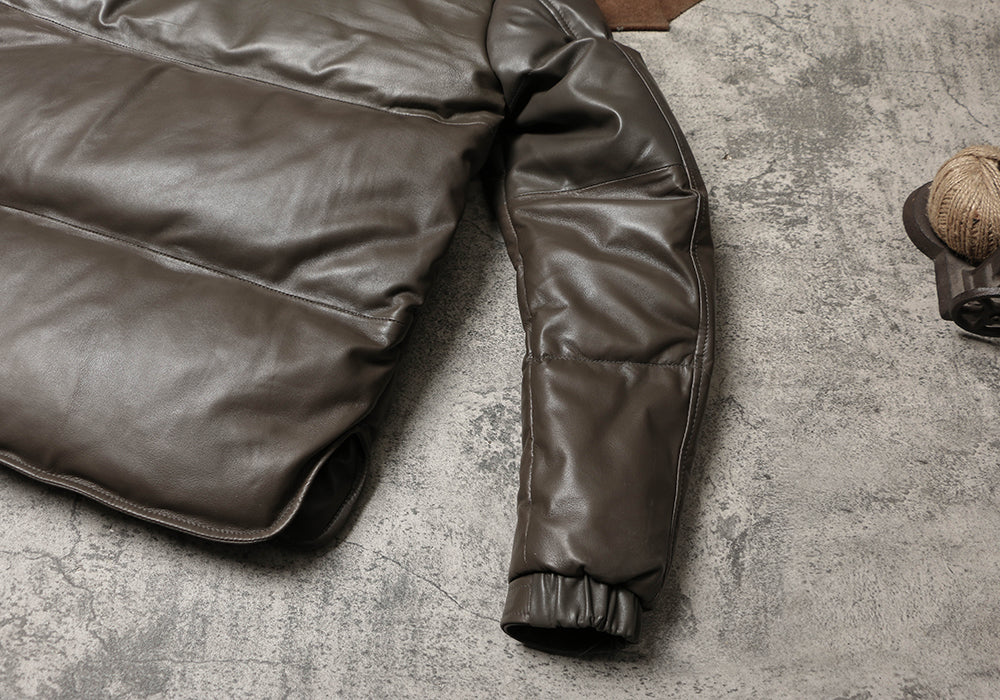 ◇シープレザーダウンジャケット◇ M~5XL