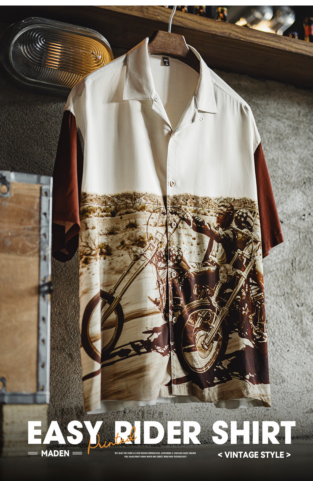 ▲イージーライダー フォトプリントシャツ▼S~2XL