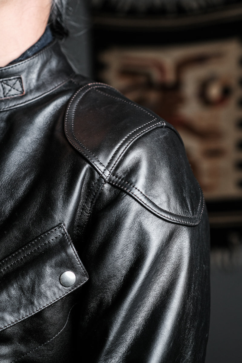 ▲細部のディテールまで完璧な拘り カウレザー ライダースジャケット▼ S~3XL