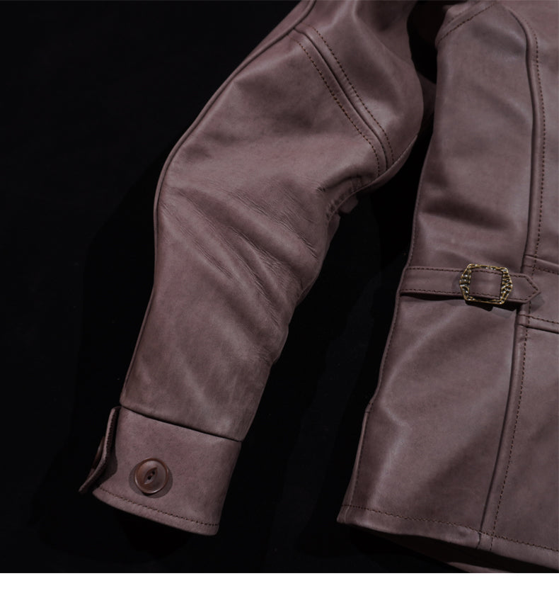 1940's VINTAGE復刻 植物タンニン鞣し 日本製カーフレザー 使用 スポーツジャケット S~3XL
