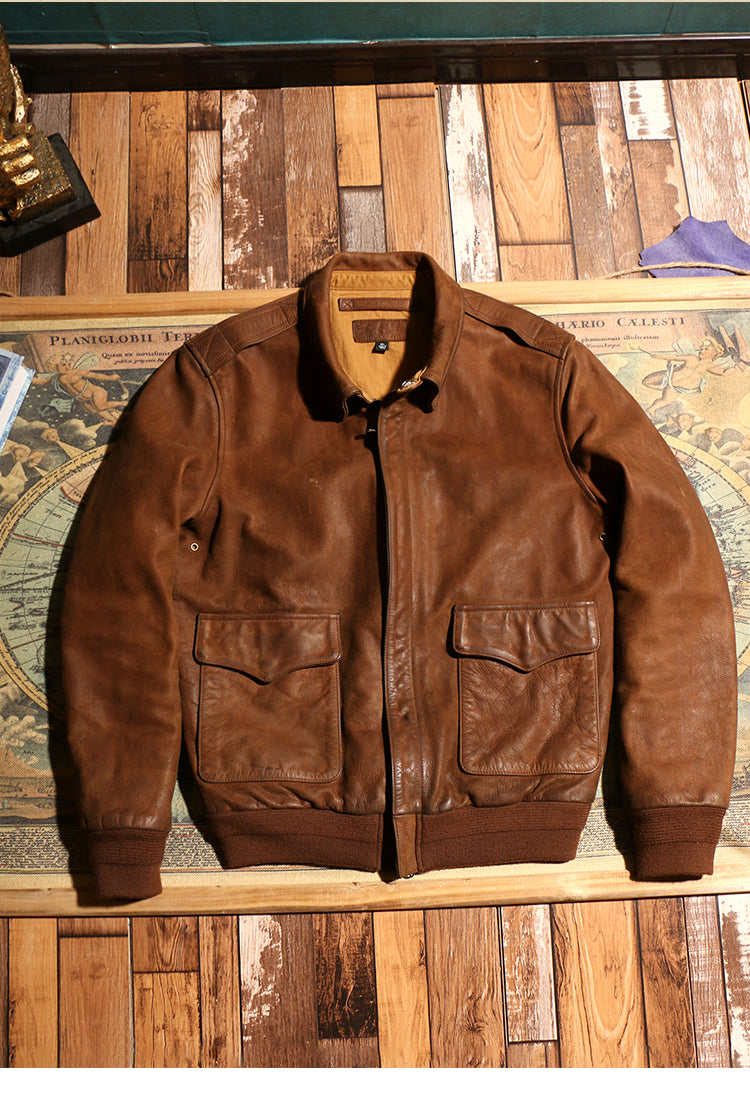 カウレザー A-2 フライトジャケット◇M~3XL
