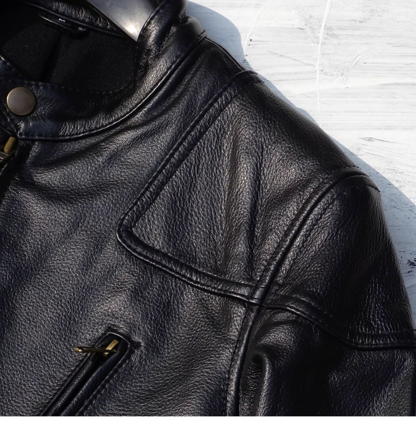 昨シーズン物売り切りセール★カウレザー シングルライダースジャケット ★S~5XL