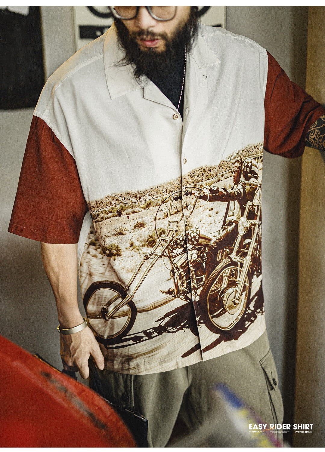 ▲イージーライダー フォトプリントシャツ▼S~2XL