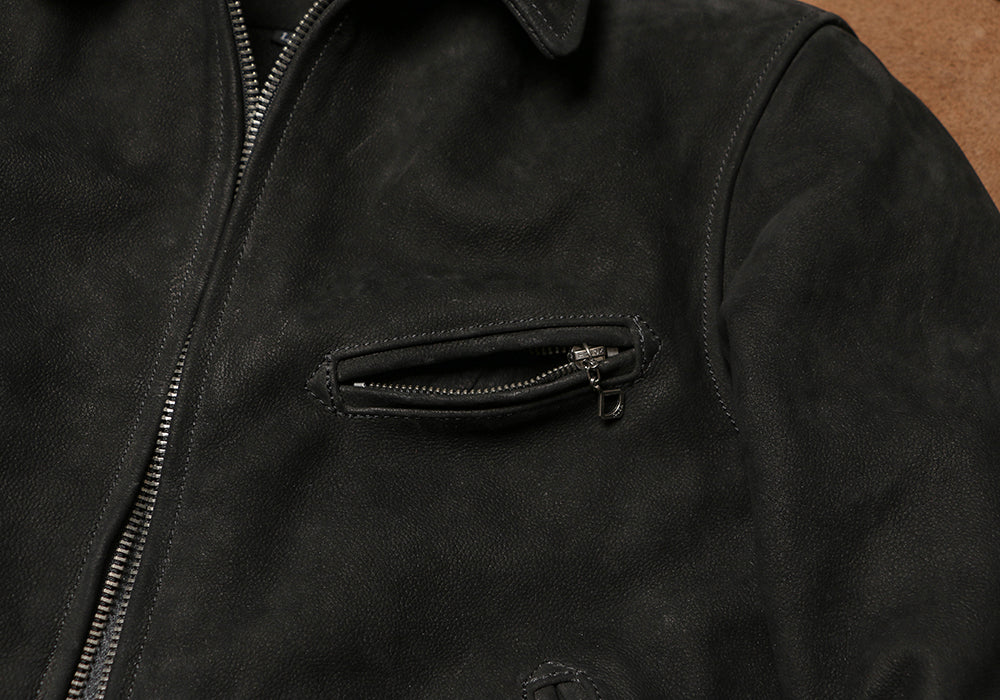1930’s ヴィンテージ復刻型 ヌバックカウレザー シングルライダース ジャケット M~5XL
