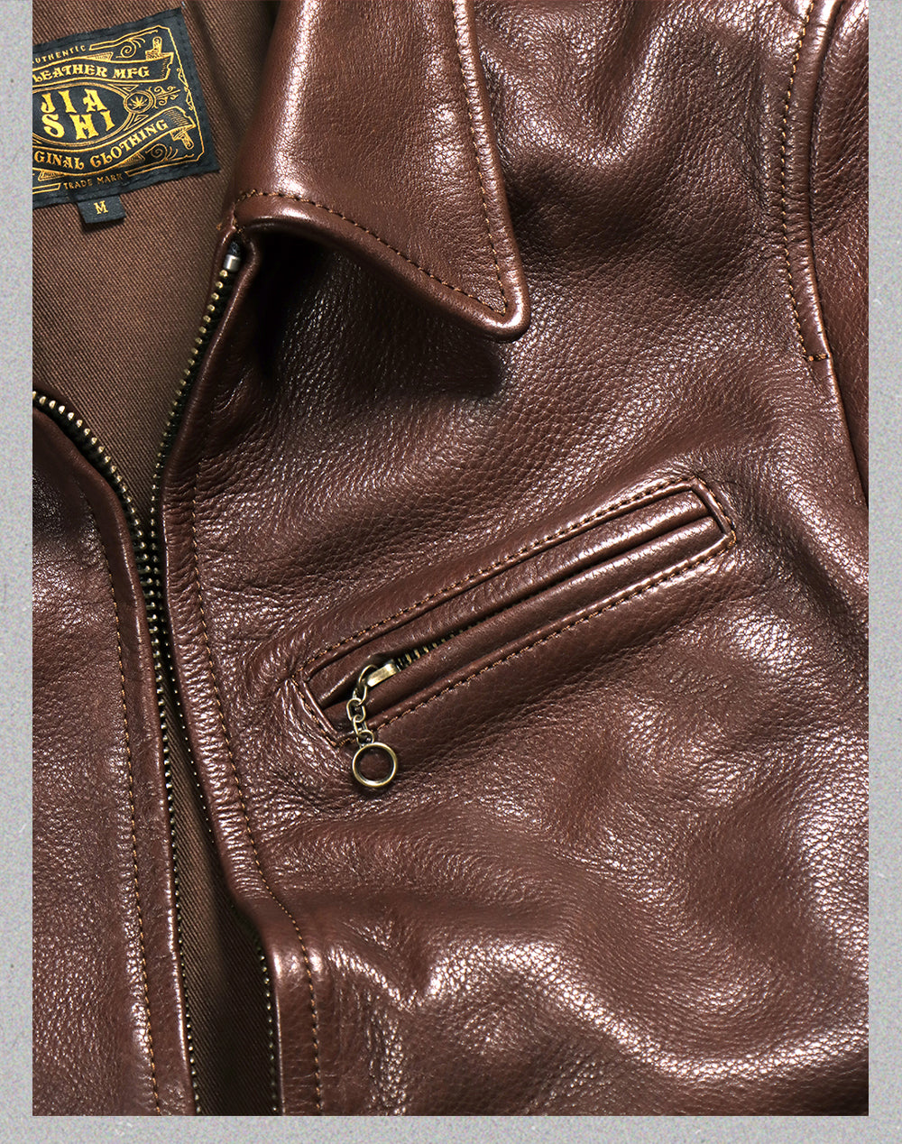 1930's VINTAGE復刻デザイン 水染植物タンニンなめし カウレザー シングルライダースジャケット M~5XL